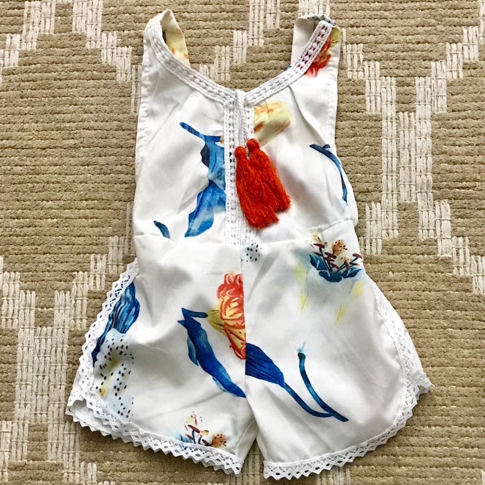 Toddler floral romper